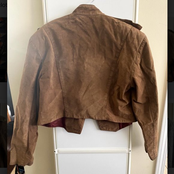 Thrifted Cropped Suede Jacket - Picture 2 of 2